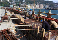 Utility lines going safely below ground on Wanshan 