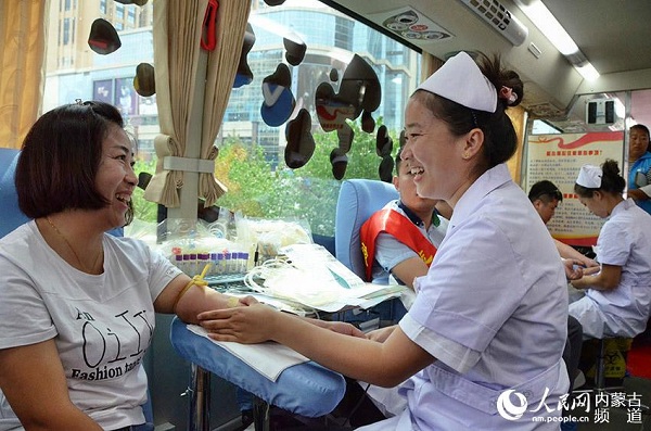 Blood donors give gift of life in Hohhot