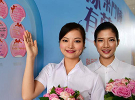 First Xiamen Airlines Taiwan cabin crew put best foot forward