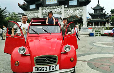 Chinese couple drives through 19 countries in vintage car