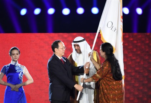 The closing ceremony of the 18th Asian Games is held at the Gelora Bung Karno (GBK) Main Stadium in Jakarta, Indonesia, Sept. 2, 201812.jpg