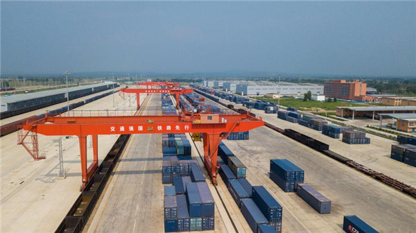 An aerial view of the Shaliang Logistics Park in Hohhot, Inner Mongolia autonomous region, July 27.jpg