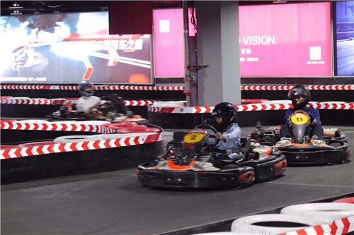 Children drive karts at the club in Hohhot, the capital of Inner Mongolia autonomous region.jpg