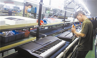 Comparable to Yamaha, Medeli flourishes in Jinwan