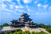 A view of historic architectures in Xuelang Mountain