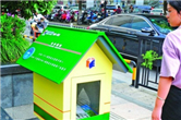 Bookcases set up to encourage reading in Wuxi