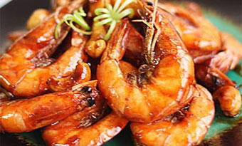 Braised prawns (油焖大虾/You Men Da Xia)