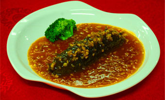 Minced meat trepang (肉末海参/Rou Mo Hai Shen)