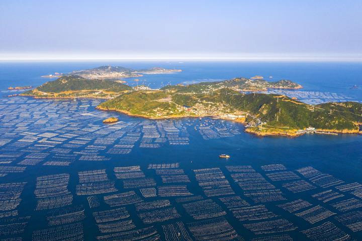 In Pics: Spectacular scene of Gouqi Island's mussel farming base | www ...