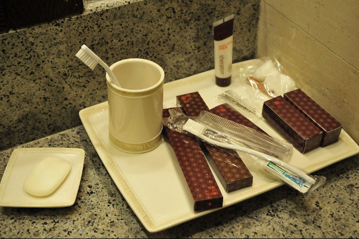 Shanghai hotels stop offering disposable toiletries