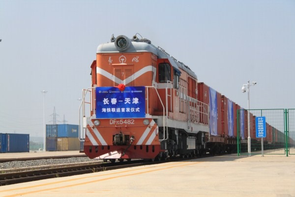 Changchun-Tianjin sea-railway transport system debuts