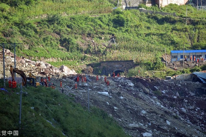 China calls for closer geological-disaster monitoring after 17 missing in rock collapse