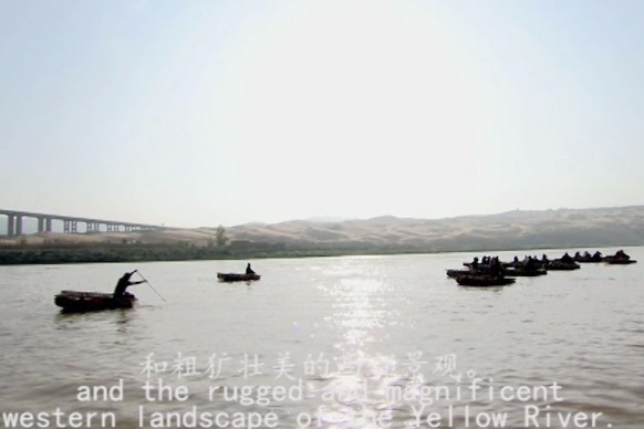 Sheepskin rafts, wheat grass spur visitors to Yellow River