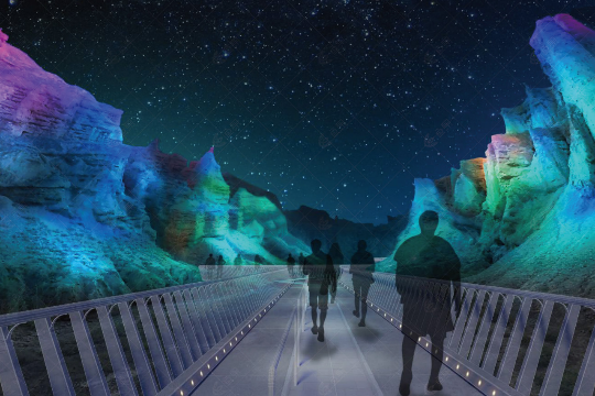 Night tour in Gansu merges light, sound