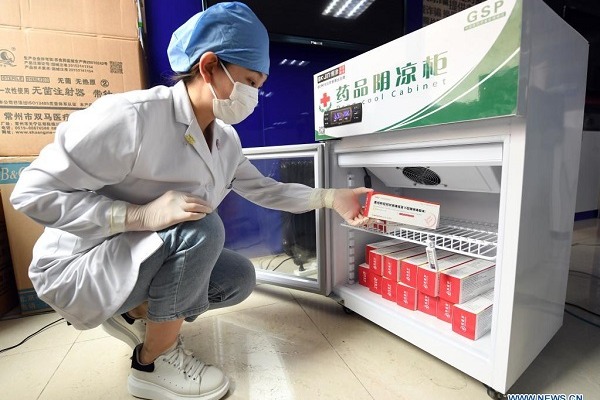 Inoculation of single-dose COVID-19 vaccine underway in Beijing