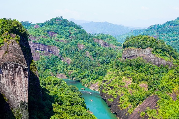 Danxia landforms are tremendous landmark in Fujian