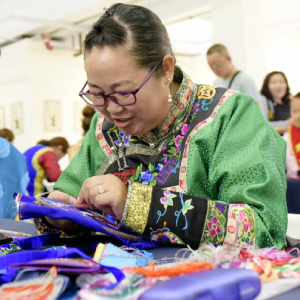 Embroidery of the Mongolian ethnic group