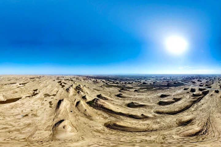 Yardang landforms exude unique charm in NW China