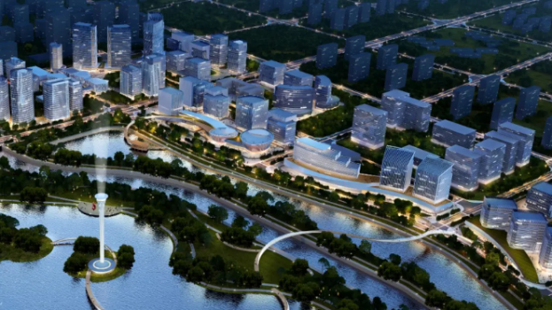 New landmark of Beijing E-Town begins construction