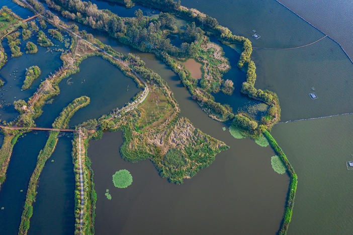 Stunning view of wetland park in SW China