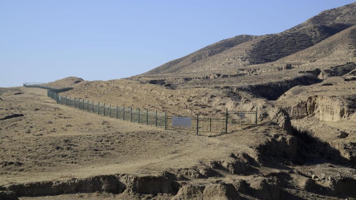 Inner Mongolia: Great Wall from various periods and the Jin Boundary Trench