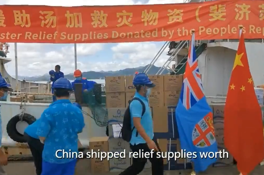 China sends relief supplies to tsunami-hit Tonga