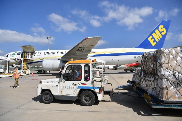 China's air cargo transport nears pre-pandemic levels in January