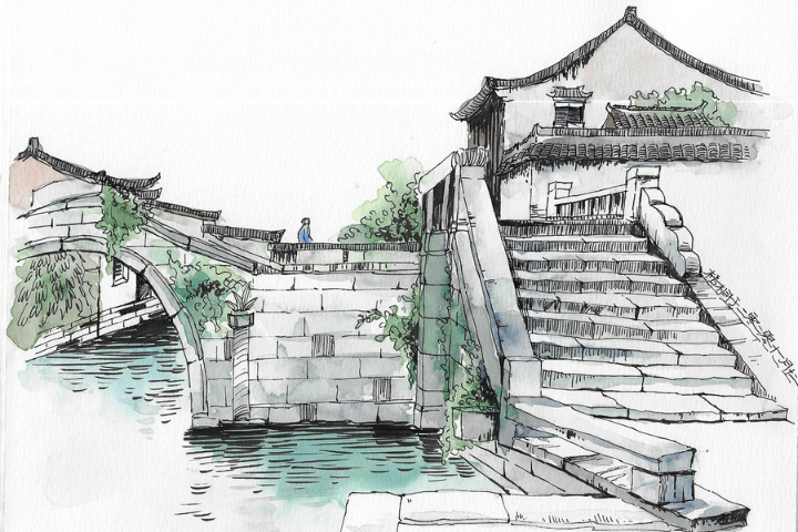 Watercolor illustration exhibition held online