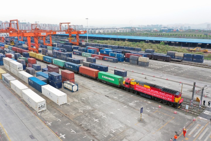 China-Europe freight train taps business opportunities in Frankfurt