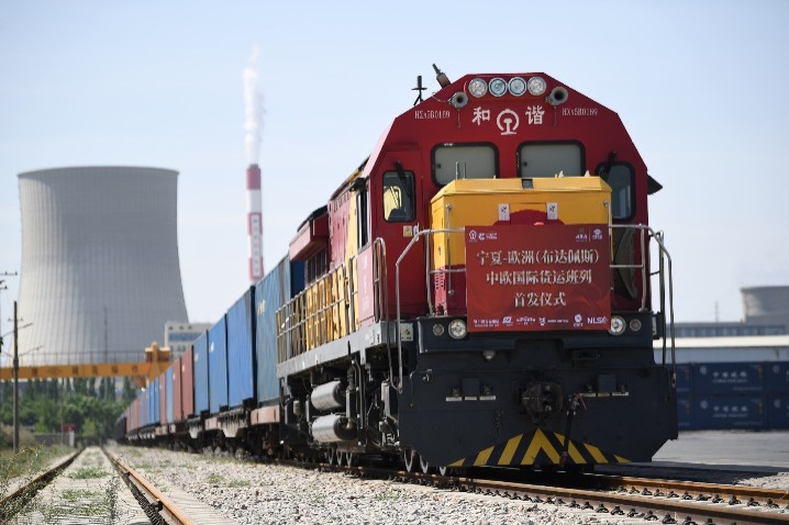 China-Europe freight train heads to Budapest