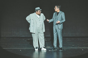 Comedy duo woos audiences with quick-fire routine based on local customs