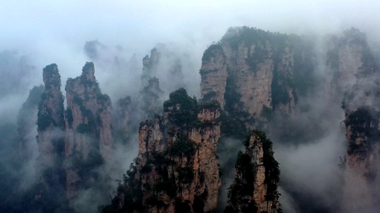 Autumn scenery in Wulingyuan