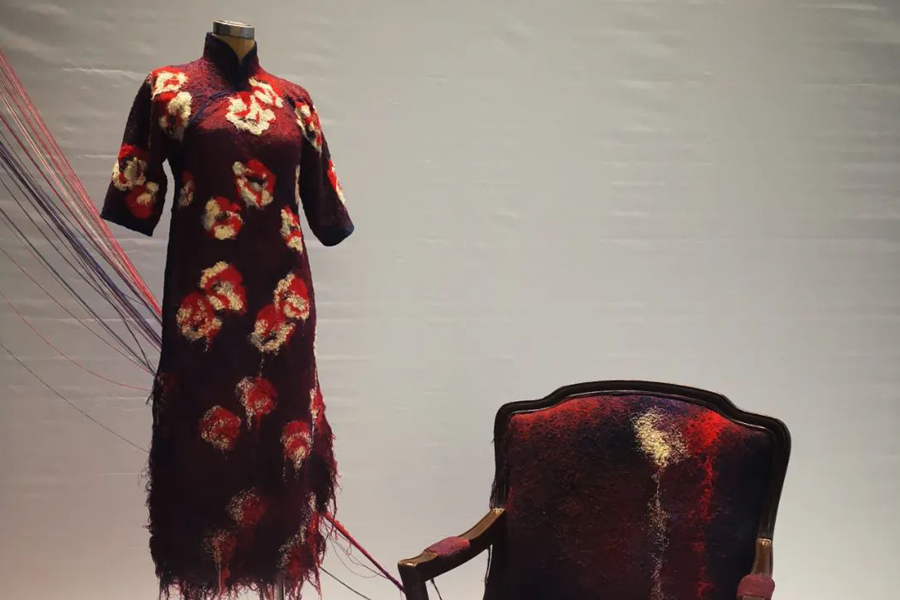 Suzhou exhibit presents fabric designs by artist Lu Biaobiao