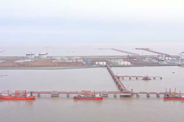 Nantong city's Yangkou Port now operates seven berths