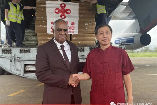 China supplies hurricane relief materials to Vanuatu