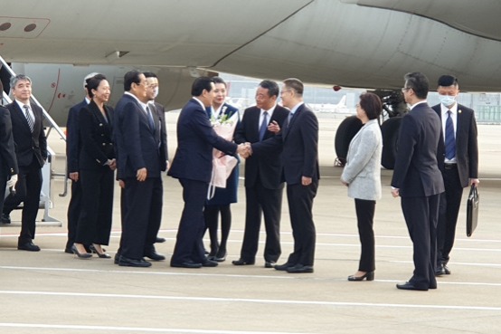 Former Taiwan leader Ma Ying-jeou arrives in Chinese mainland