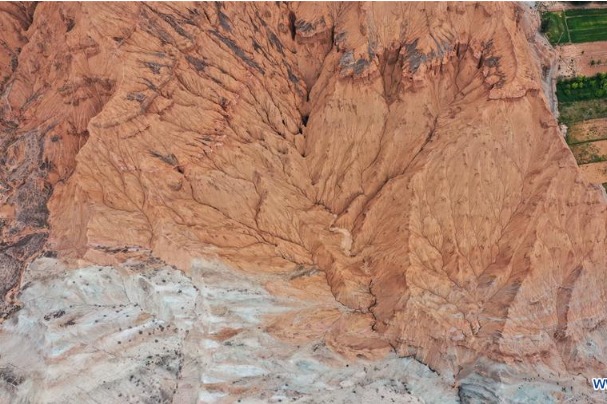 Scenery of Danxia landform in Guide, Qinghai