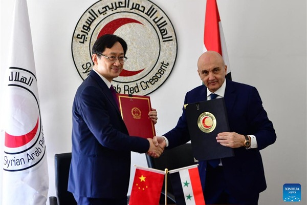 China donates more than 3,500 tons of grain to quake-hit Syria