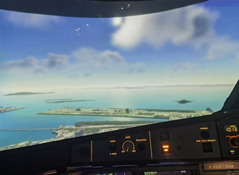 China's 1st self-developed flight simulator visual system debuts in Zhuhai