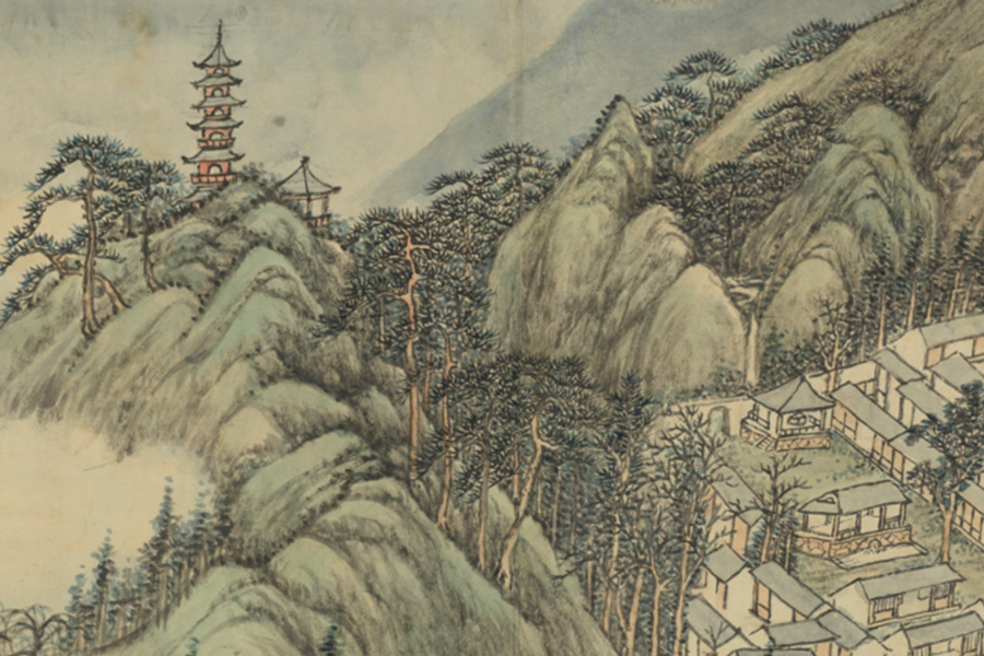 qing dynasty landscape painting