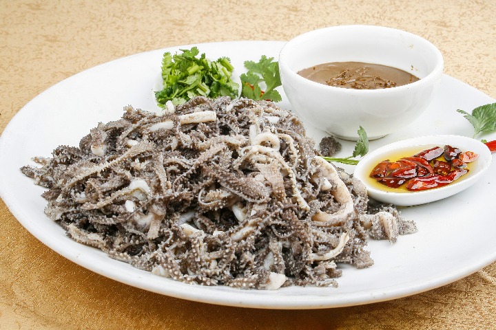 Fried beef tripe (爆肚/Bao Du)