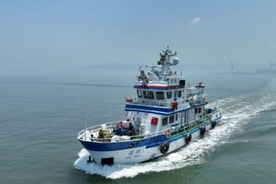 China launches intelligent research vessel with self-developed technologies