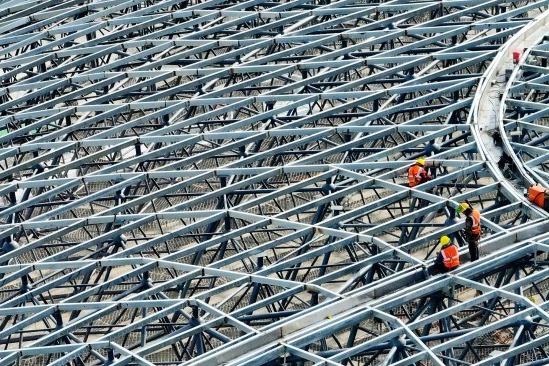 Construction of Zhangye Olympic Sports Center in full swing