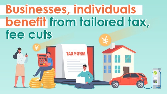 Businesses, individuals benefit from tailored tax, fee cuts