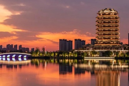 Savor Zibo city's amazing Haidai Pavilion