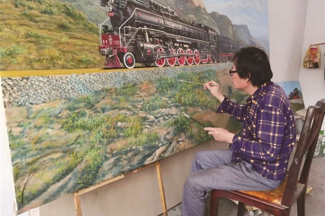 Xu Libo, a welder and painter