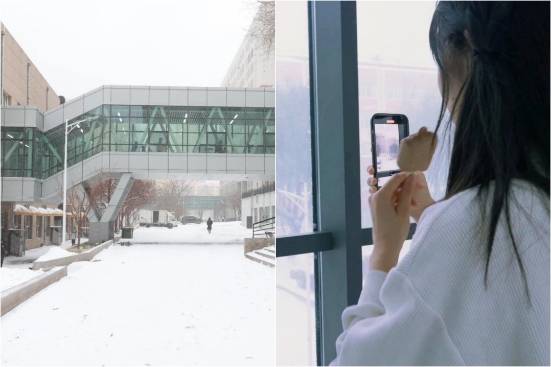 College skybridges make winter commute comfortable