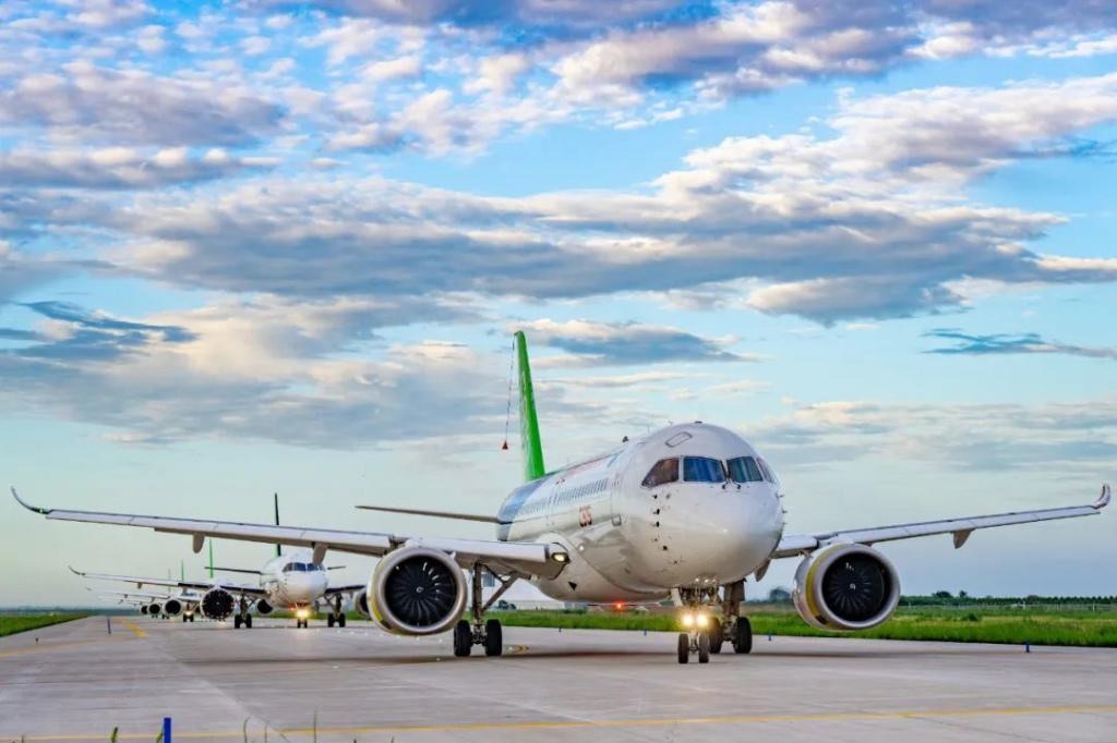 China's homegrown C919 jetliner flies on new regular route