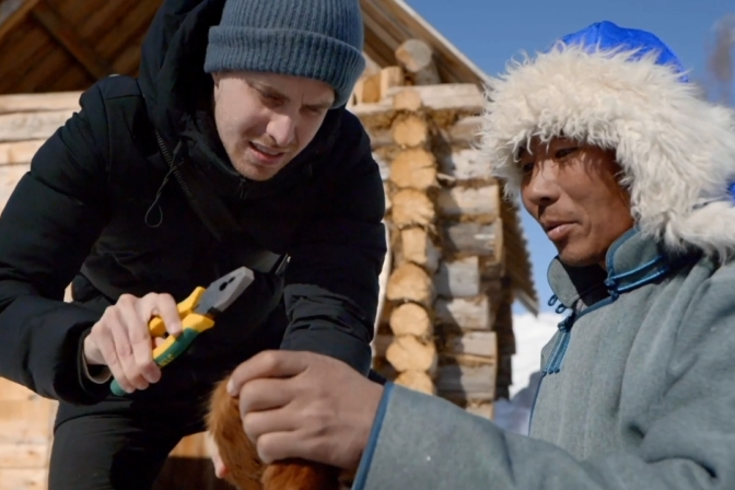 Ancient fur skis in Altay, Xinjiang