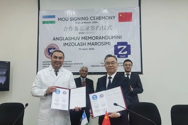 Zhejiang University Second Hospital offers medical support to Uzbekistan